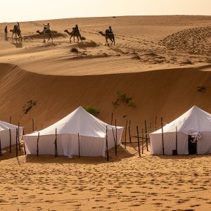 Discovery bivouac in the Lompoul desert