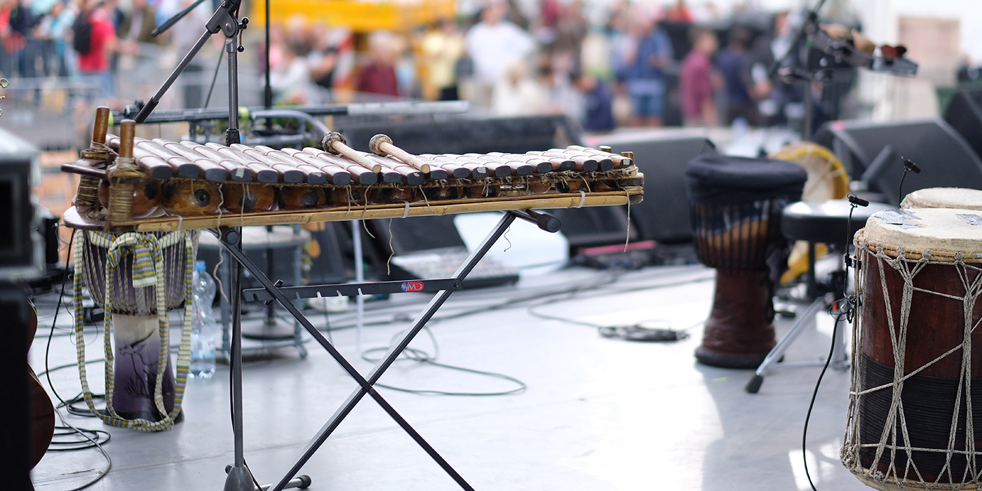 Balafon, a percussion musical instrument popular in African coun